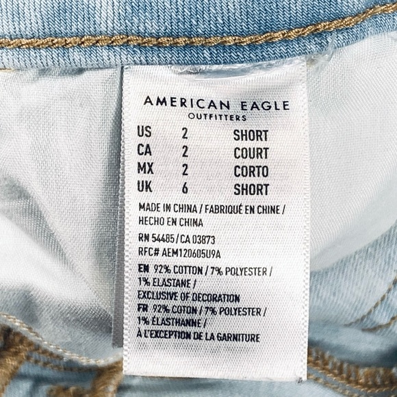 πHost PickπAmerican Eagle Outfitters Ultra Distressed High Rise Jegging Size 2 - Picture 13 of 14
